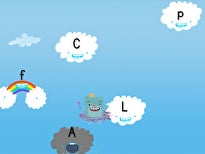 Alphabet Cloud Catcher: Lowercase Letters