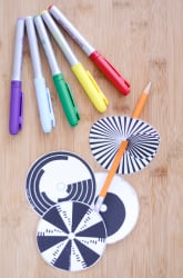 A Trick for the Eyes: Color Wheels and Optical Illusion Tops