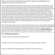 Women’s Suffrage and the 19th Amendment