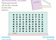 Classroom Word Search
