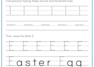 Practice Tracing the Letter E