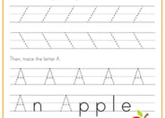 Practice Tracing the Letter A