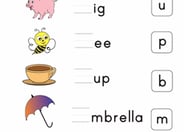 Write the Missing Beginning Letter