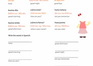 Greetings in Spanish