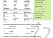 Questions in Spanish