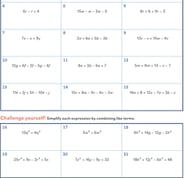 Combining Like Terms #1