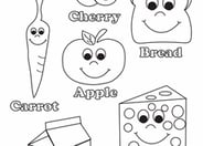 Healthy Food Coloring Page