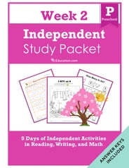 Preschool Independent Study Packet - Week 2
