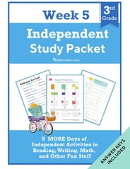 Third Grade Independent Study Packet - Week 5