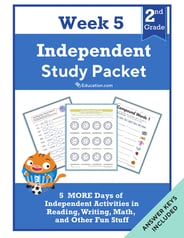Second Grade Independent Study Packet - Week 5
