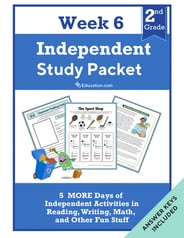Second Grade Independent Study Packet - Week 6