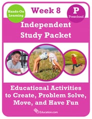 Preschool Independent Study Packet - Week 8