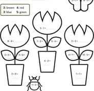 Color by Number: Garden Plants