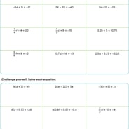 Solving Two-Step Equations: Level 2