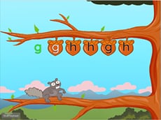 Home Row Typing: G and H with Squirrel