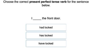 Present Tense Verbs 3