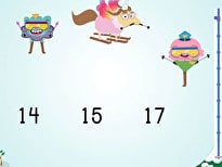 Ski Racer: Compare Numbers 10-20