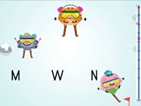 Ski Racer: Tricky Uppercase Letters