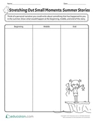 Stretching Out Small Moments: Summer Stories