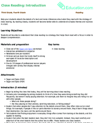 Close Reading: Introduction