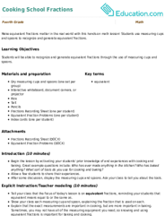 Cooking School Fractions