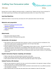 Crafting Your Persuasive Letter