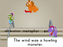 Dino Skateboarding: Figurative Language (Game 1)