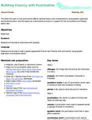 Building Fluency with Punctuation