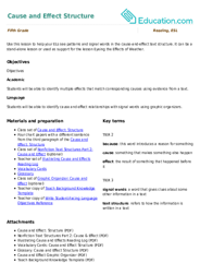 Cause and Effect Structure