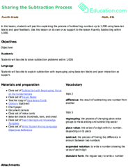 Sharing the Subtraction Process