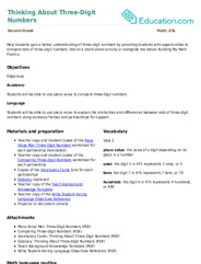 Thinking About Three-Digit Numbers