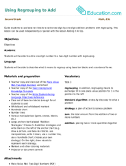 Using Regrouping to Add