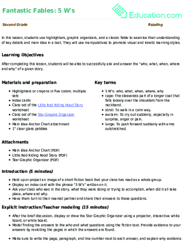 Fantastic Fables: 5 W's