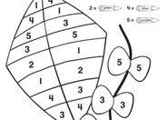 Color by Number: Kite