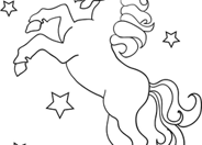 Unicorn Coloring Page