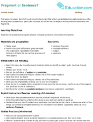 Fragment or Sentence?