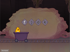 Home Row Typing: F-J-D-K with Gem Miner