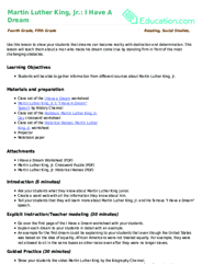 Martin Luther King, Jr.: I Have A Dream