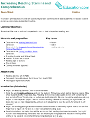 Increasing Reading Stamina and Comprehension