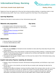 Informational Essay: Revising