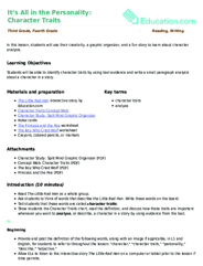 It’s All in the Personality: Character Traits