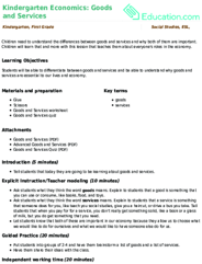 Kindergarten Economics: Goods and Services