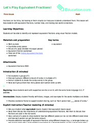 Let's Play Equivalent Fractions!