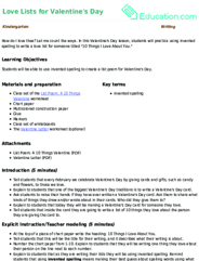 Love Lists for Valentine's Day