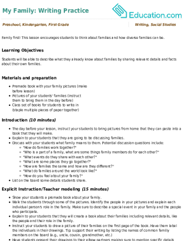 My Family: Writing Practice