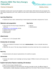Phonics With The Very Hungry Caterpillar