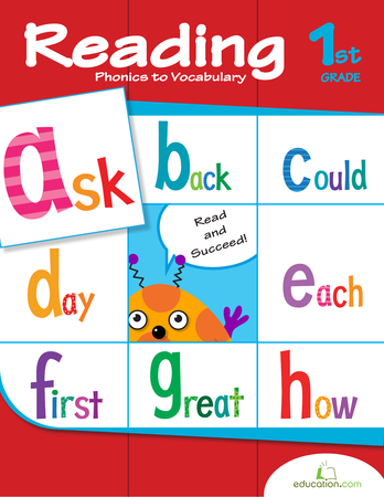 First Grade Reading & Writing Workbooks: Reading: Phonics to Vocabulary