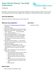 Show Me the Money! Two-Digit Subtraction
