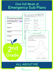 Sub Plans for Second Grade