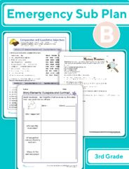 Third Grade Daily Sub Plan 2